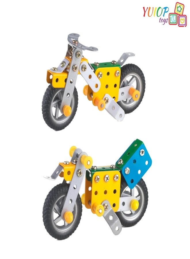 YUIOP - Little Engineer Dhoom Bike - Bike Construction Set for Kids - 16 Models - 86+ Pieces - Image 5